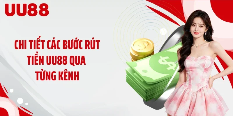 Chi tiết các bước rút tiền UU88 qua từng kênh